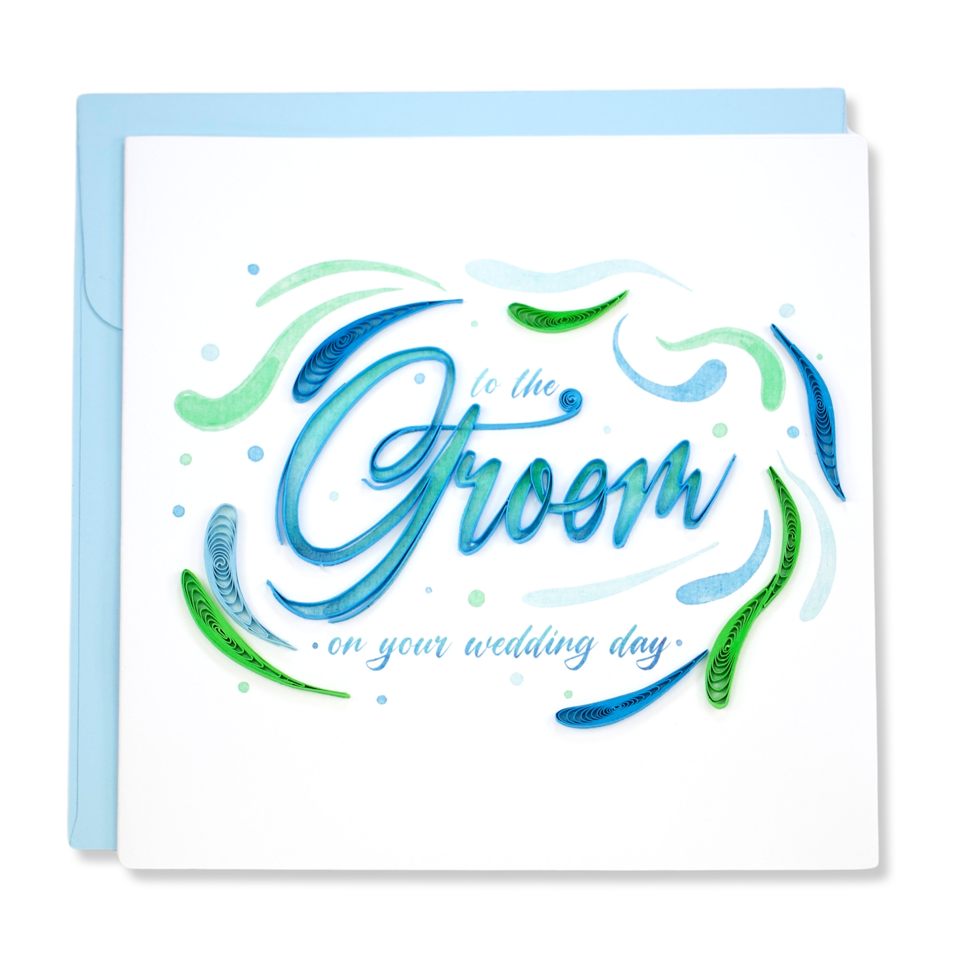 Groom, Handmade Quilling Paper Greeting Card