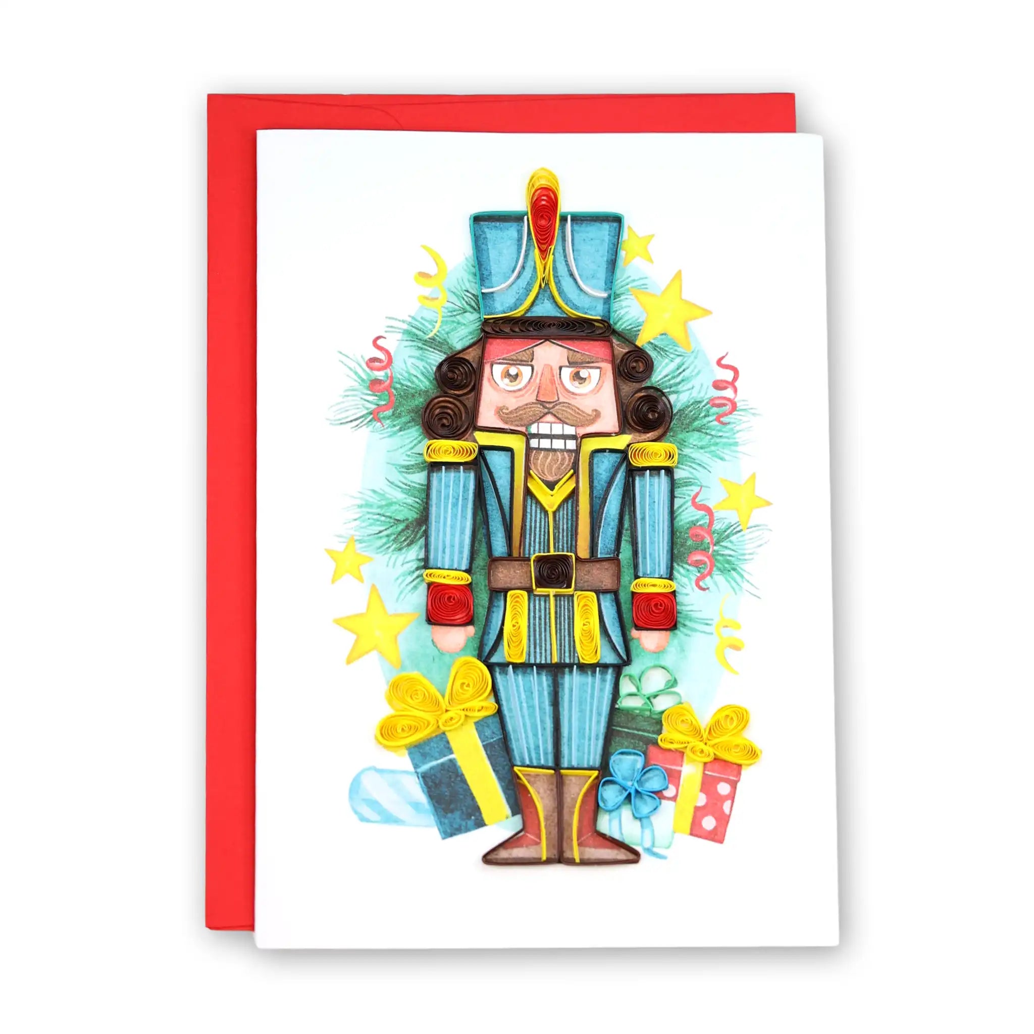 Nutcracker, Handmade Quilling Paper Greeting Card Nutcracker, Handmade Quilling Paper Greeting Card