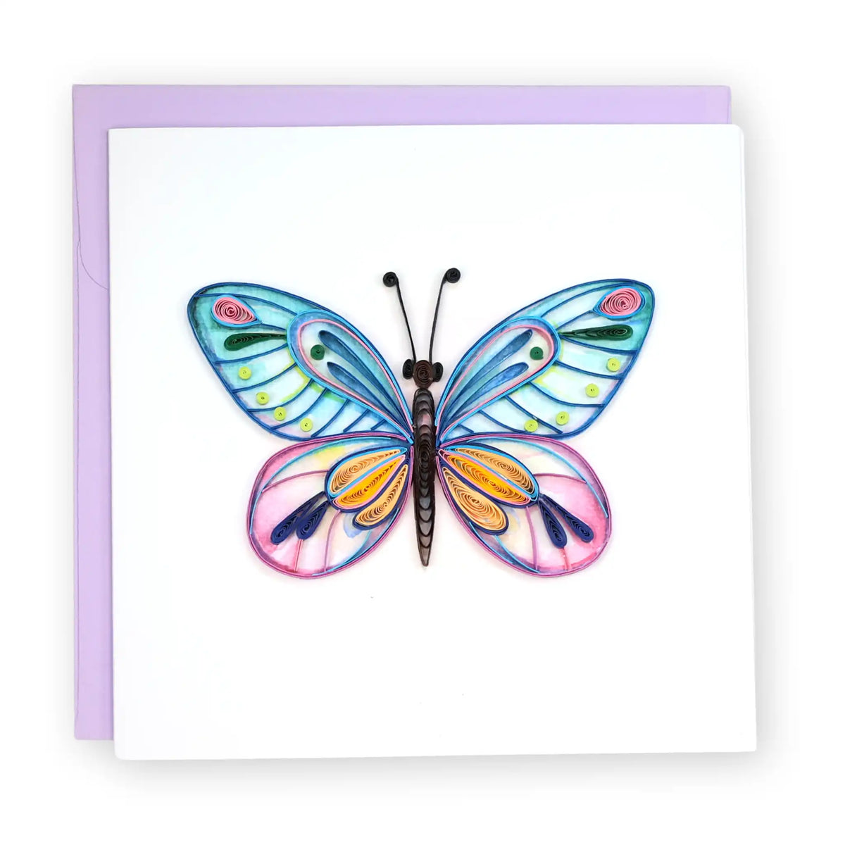 Butterfly, Handmade Quilling Greeting Card