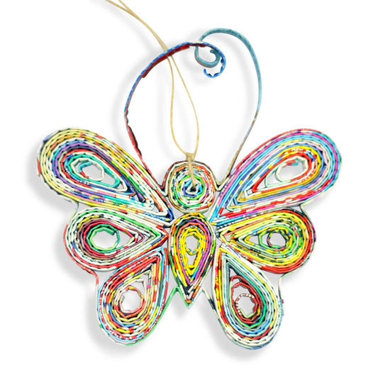 Butterfly (Large), Handmade Recycled Quilling Paper Ornament