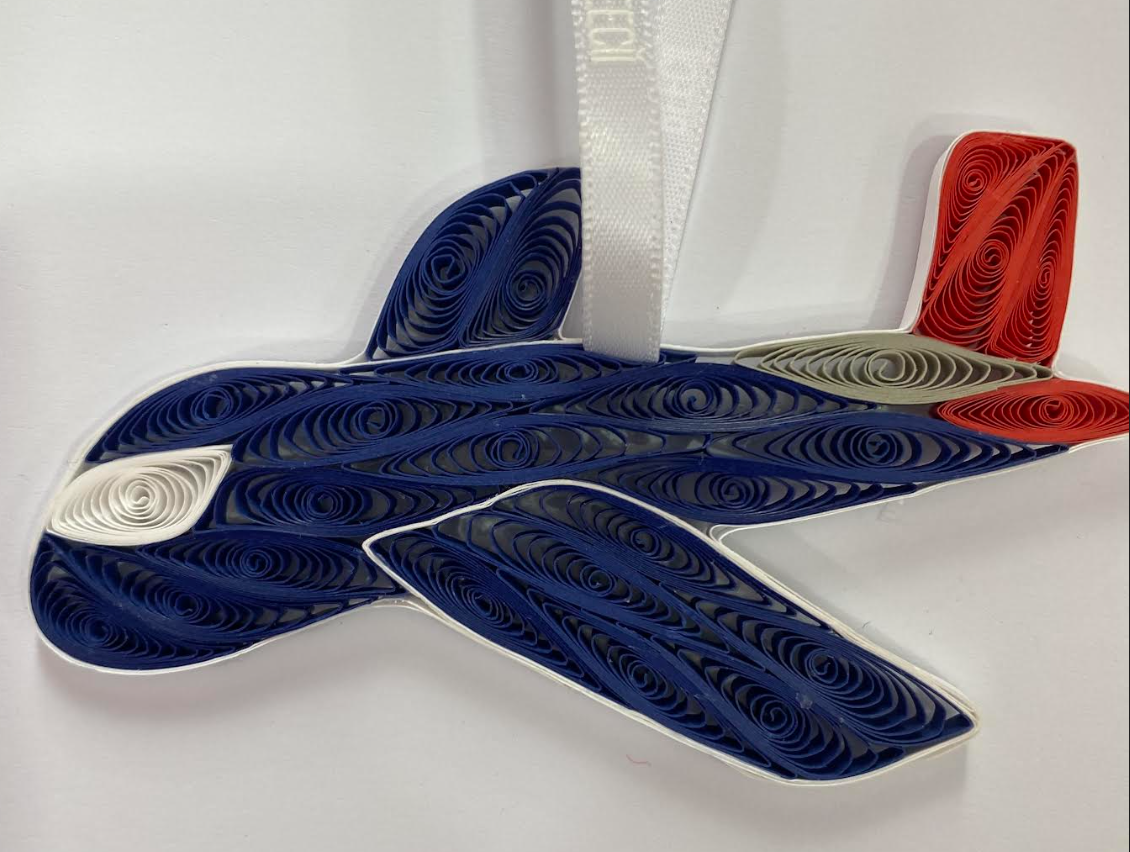 Airplane , Handmade Quilling Paper Ornament Airplane , Handmade Quilling Paper Ornament