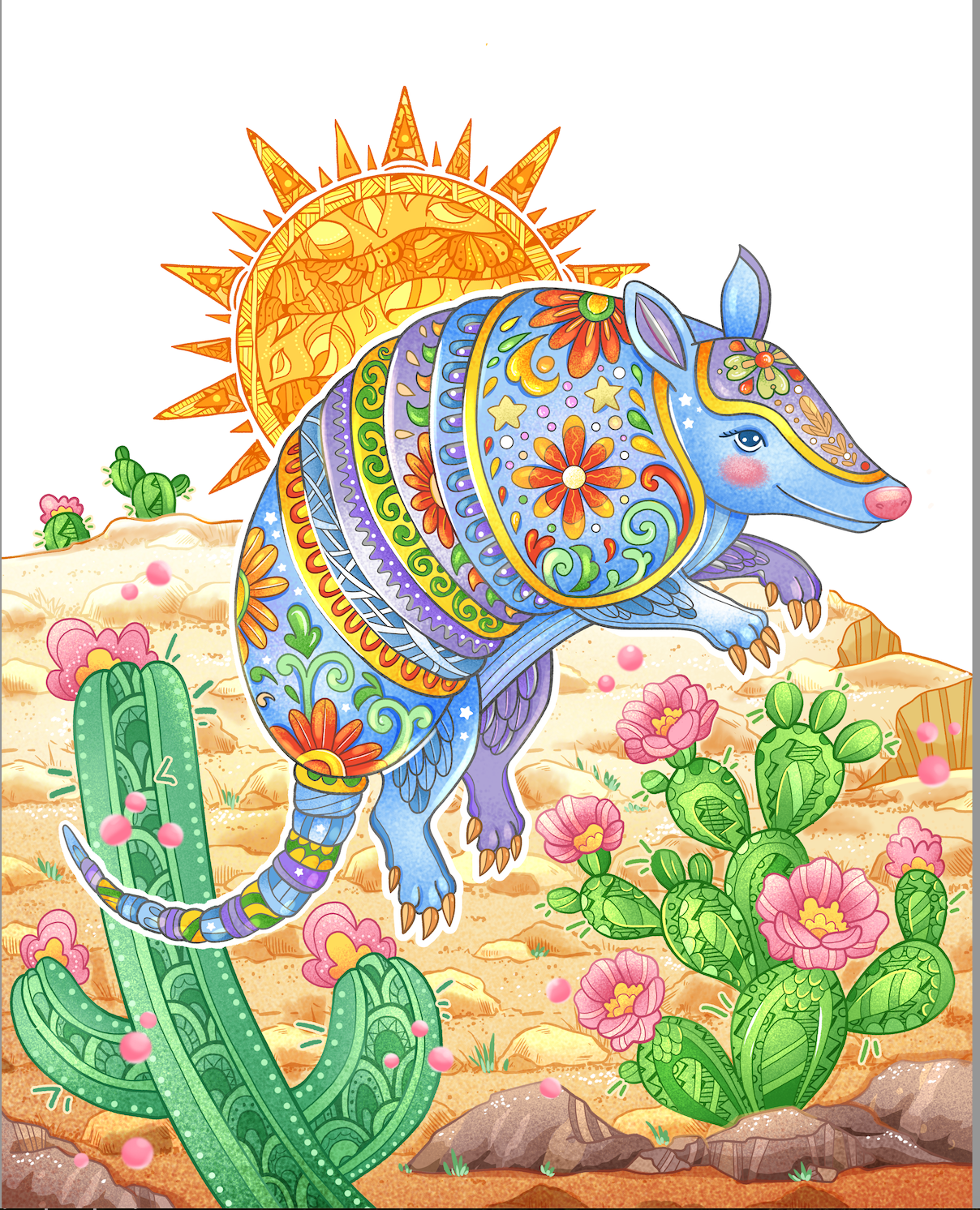 Armadillo, Quilling Art Piece (2)