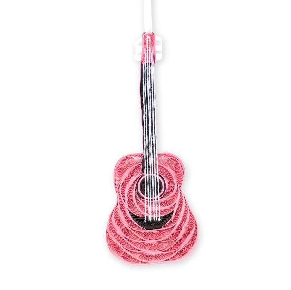 Guitar, Handmade Paper Quilling Ornament