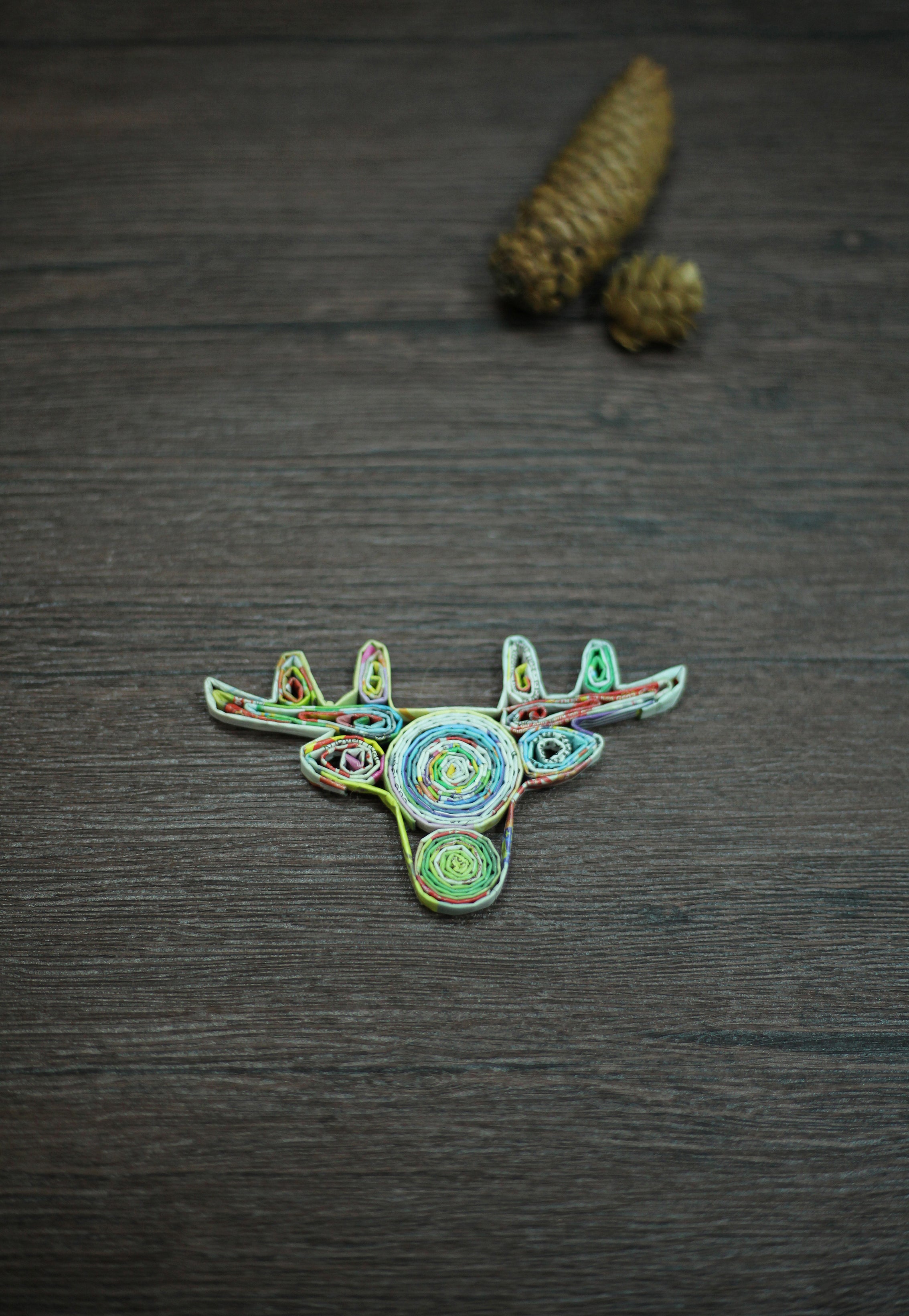 Deer, Handmade Recycled Paper Ornament Deer, Handmade Recycled Paper Ornament