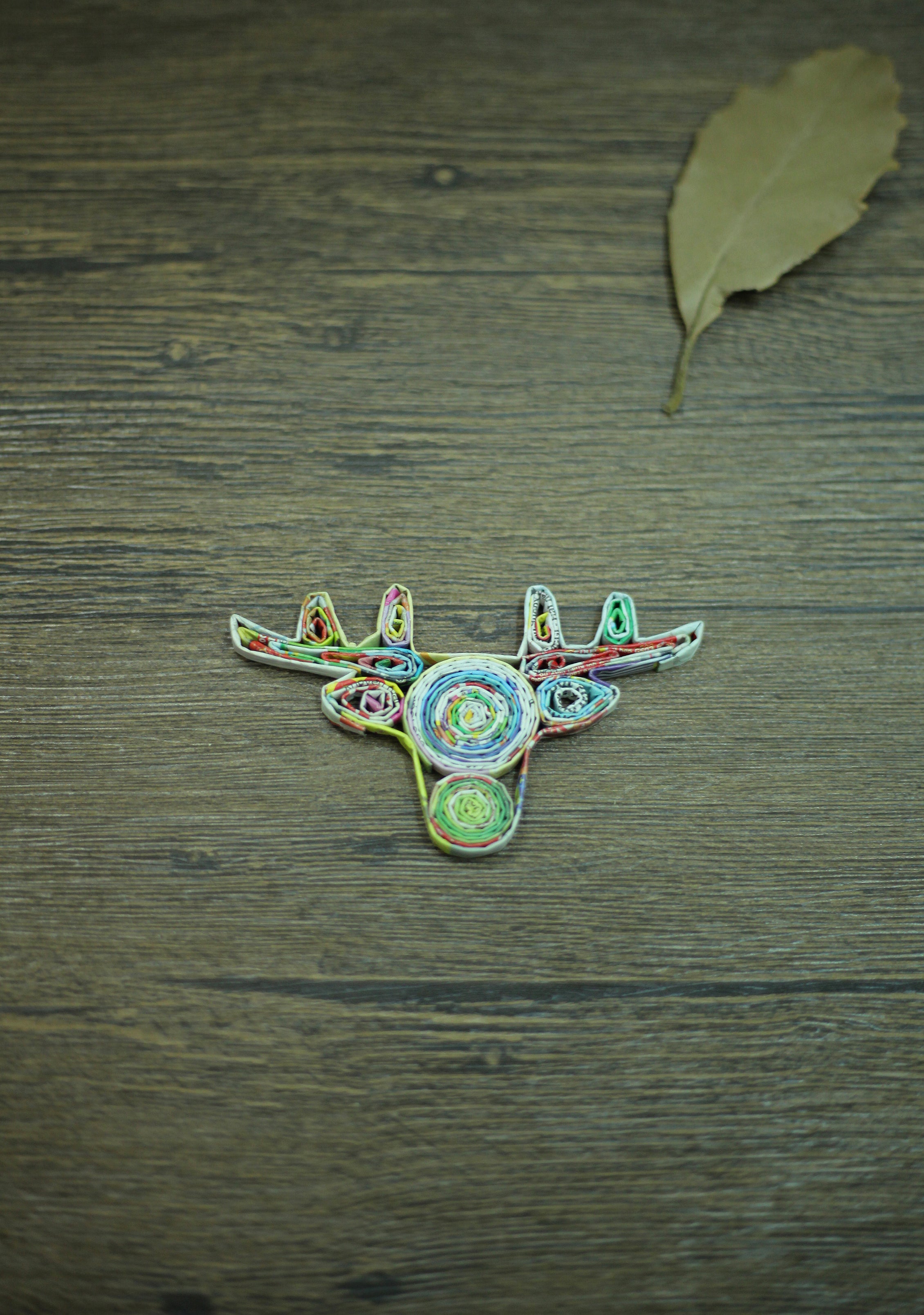 Deer, Handmade Recycled Paper Ornament Deer, Handmade Recycled Paper Ornament