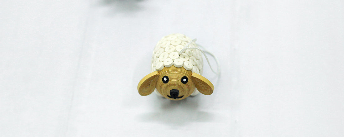 Sheep (3D), Handmade Quilling Ornament Sheep (3D), Handmade Quilling Ornament