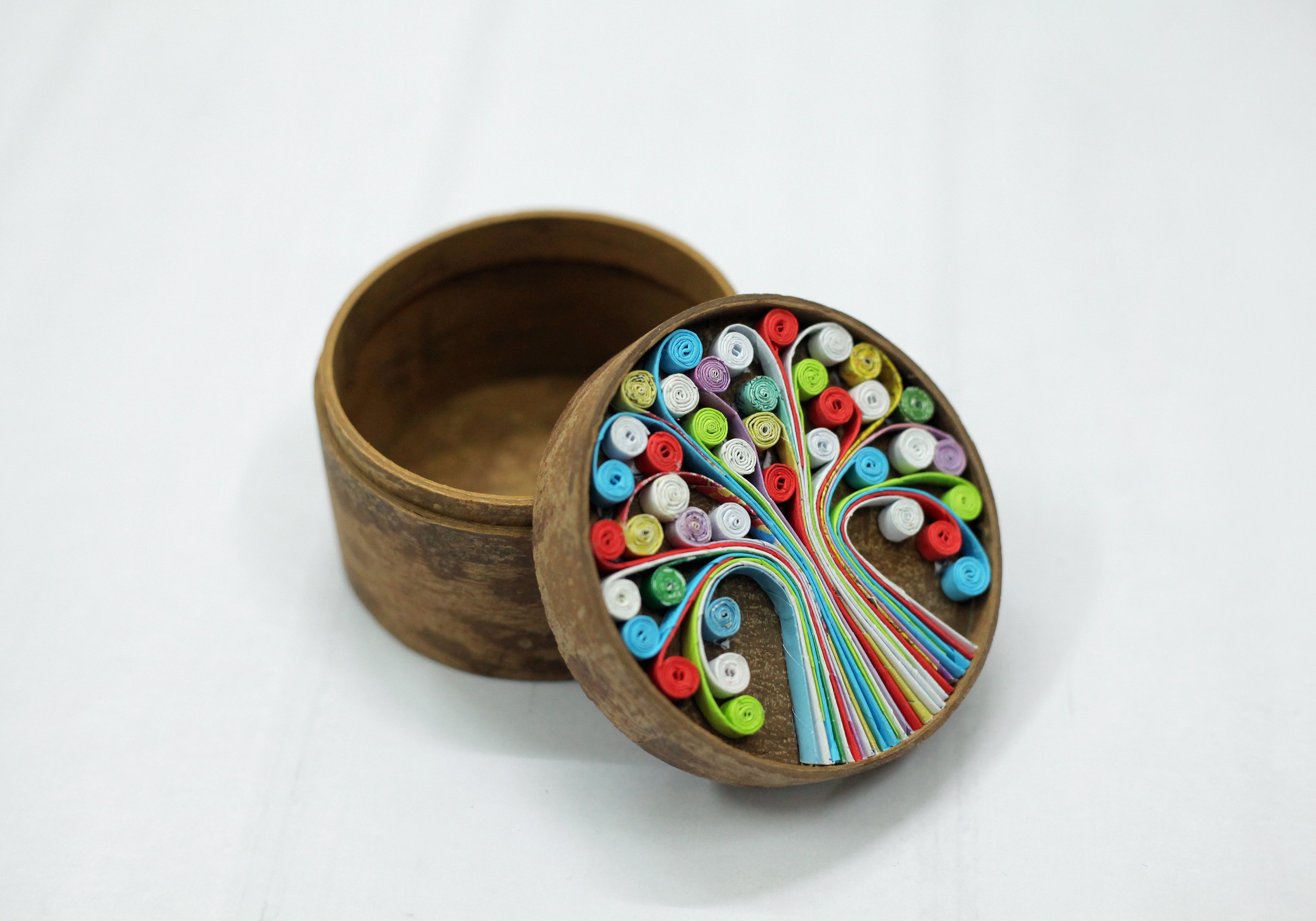 Tree of Life Box, Handmade Cinnamon and Recycled Paper Decor Tree of Life Box, Handmade Cinnamon and Recycled Paper Decor
