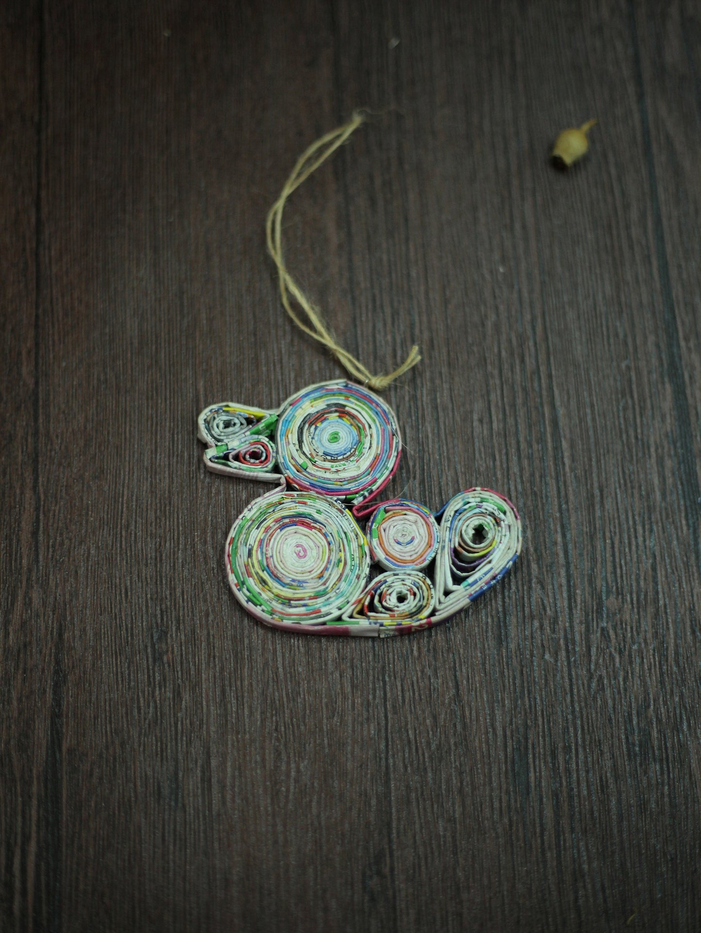 Duck, Handmade Recycled Paper Ornament
