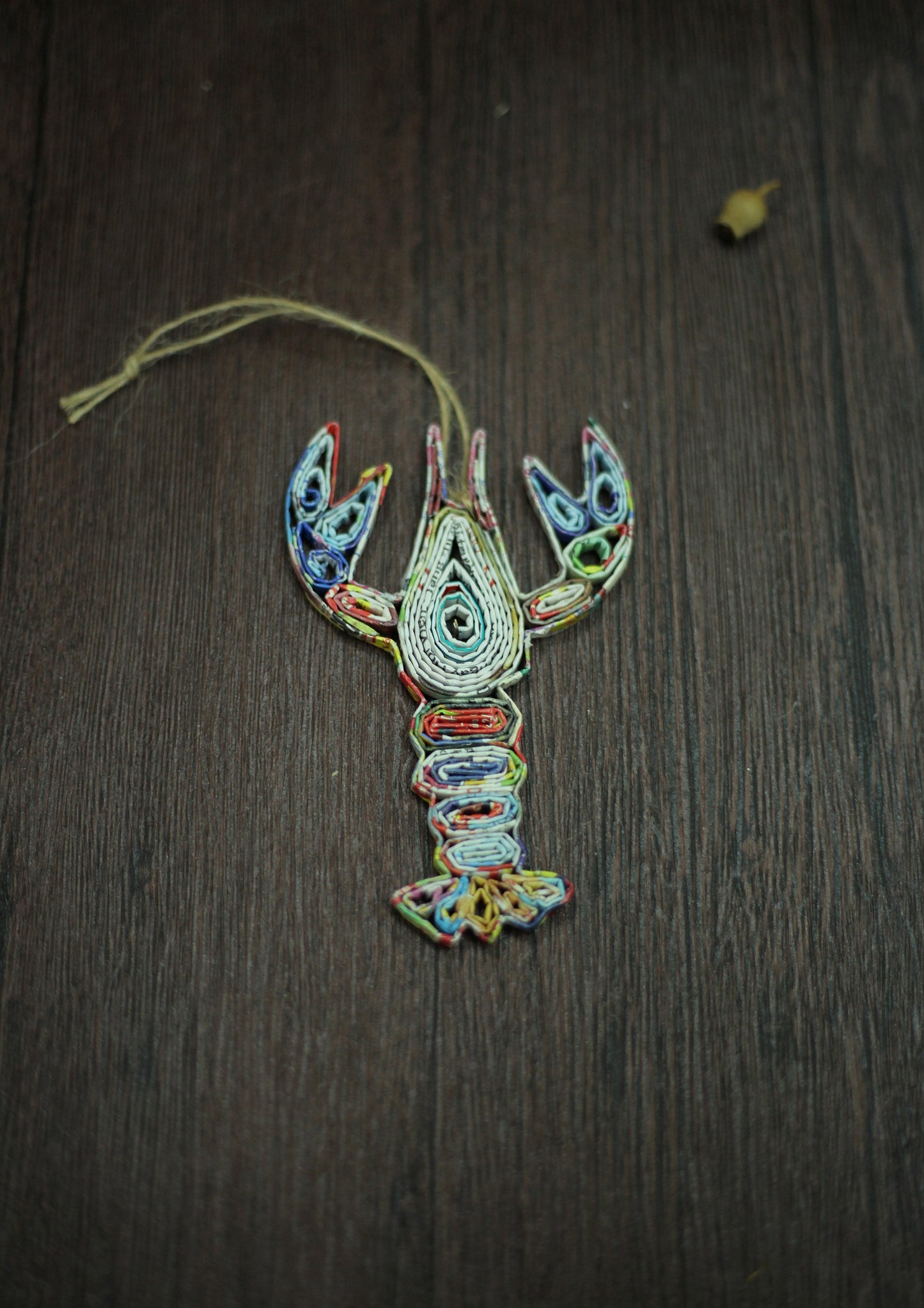 Lobster, Handmade Recycled Paper Ornament