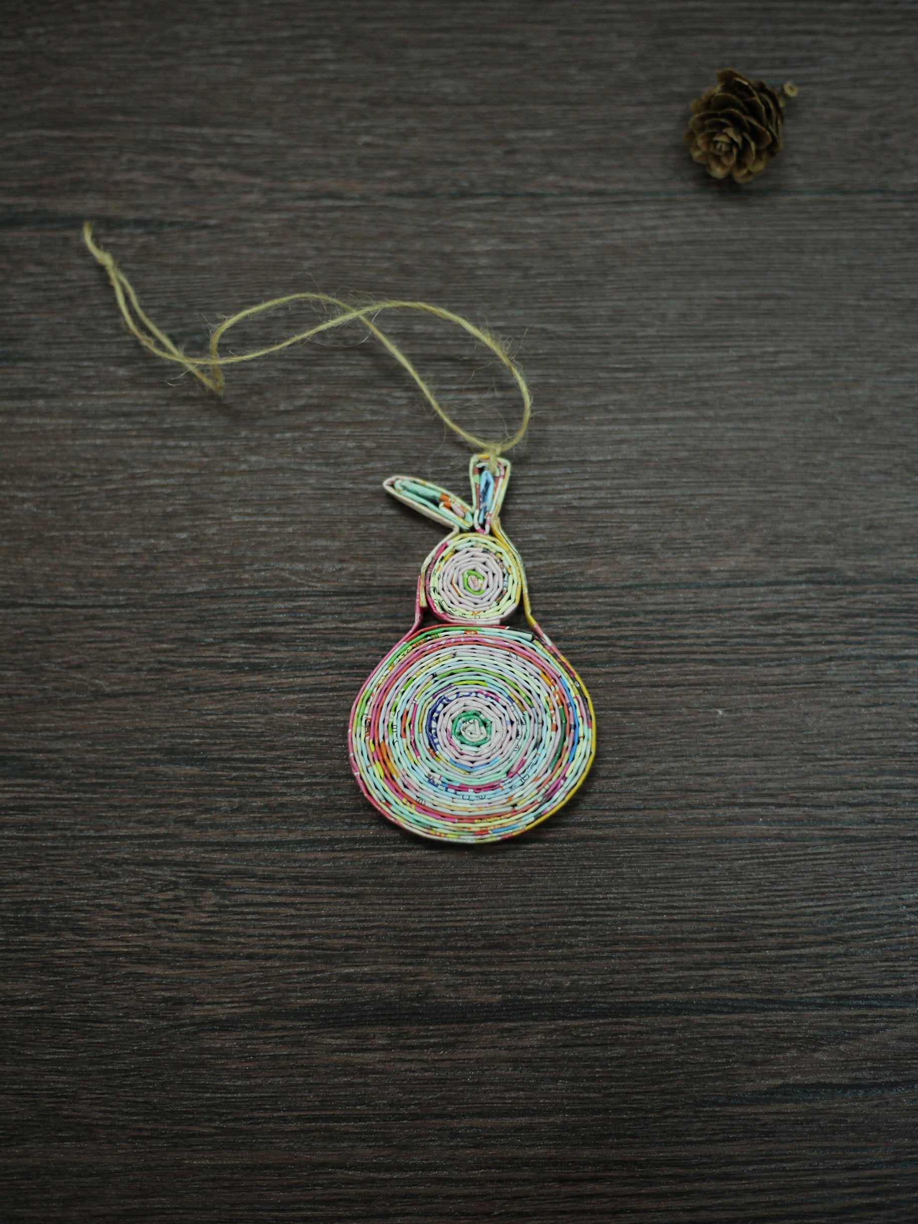 Pear, Handmade Recycled Paper Ornament Pear, Handmade Recycled Paper Ornament