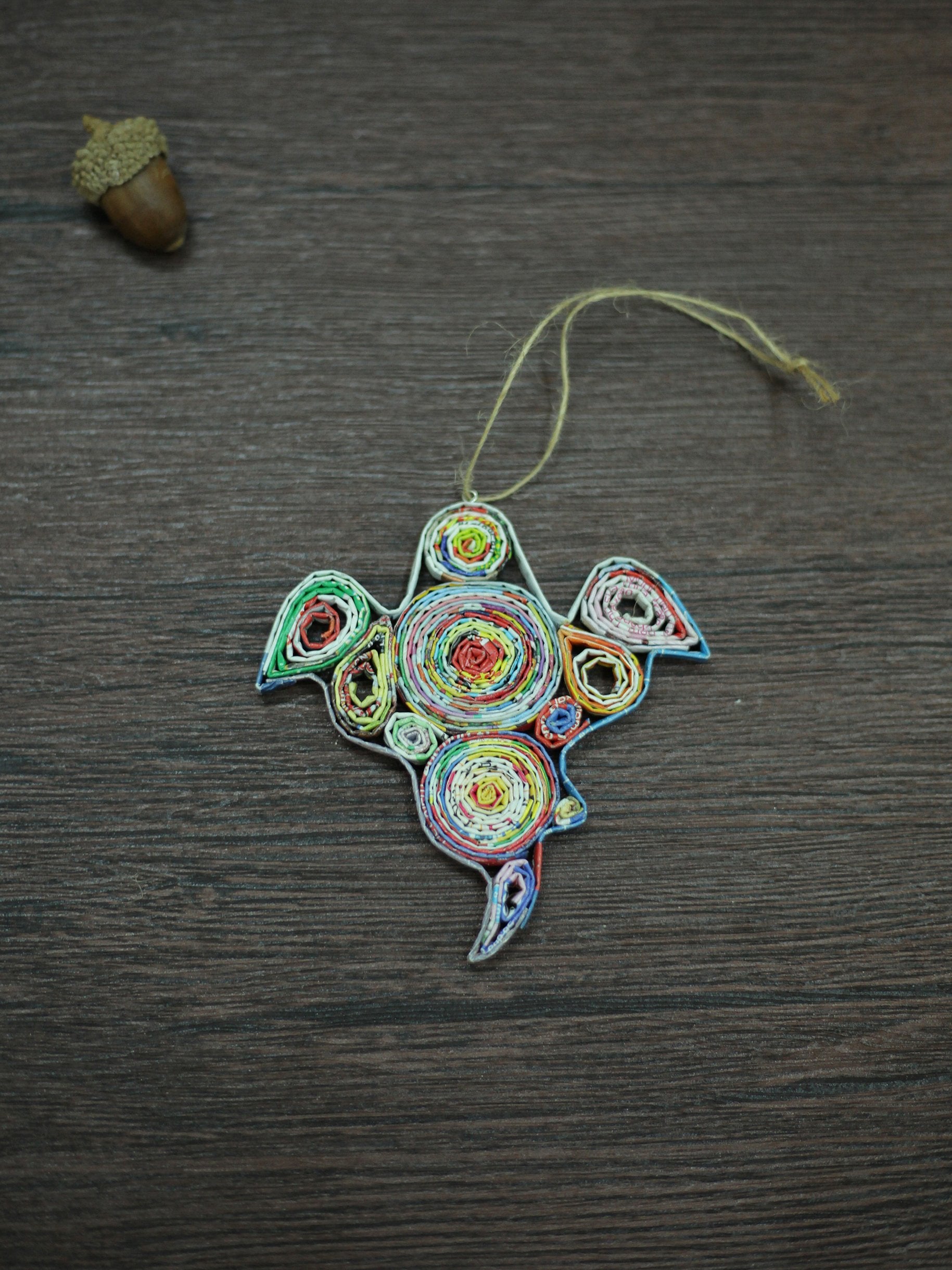 Ghost, Handmade Recycled Paper Ornament Ghost, Handmade Recycled Paper Ornament