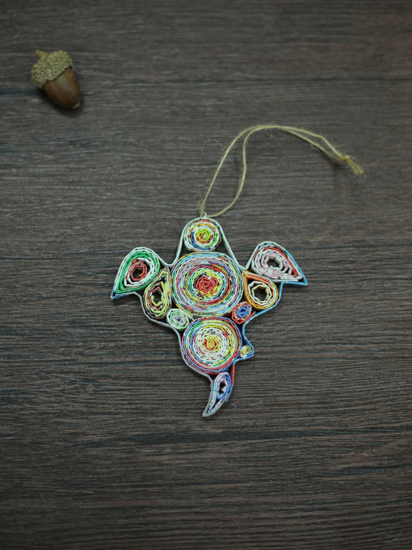 Ghost, Handmade Recycled Paper Ornament
