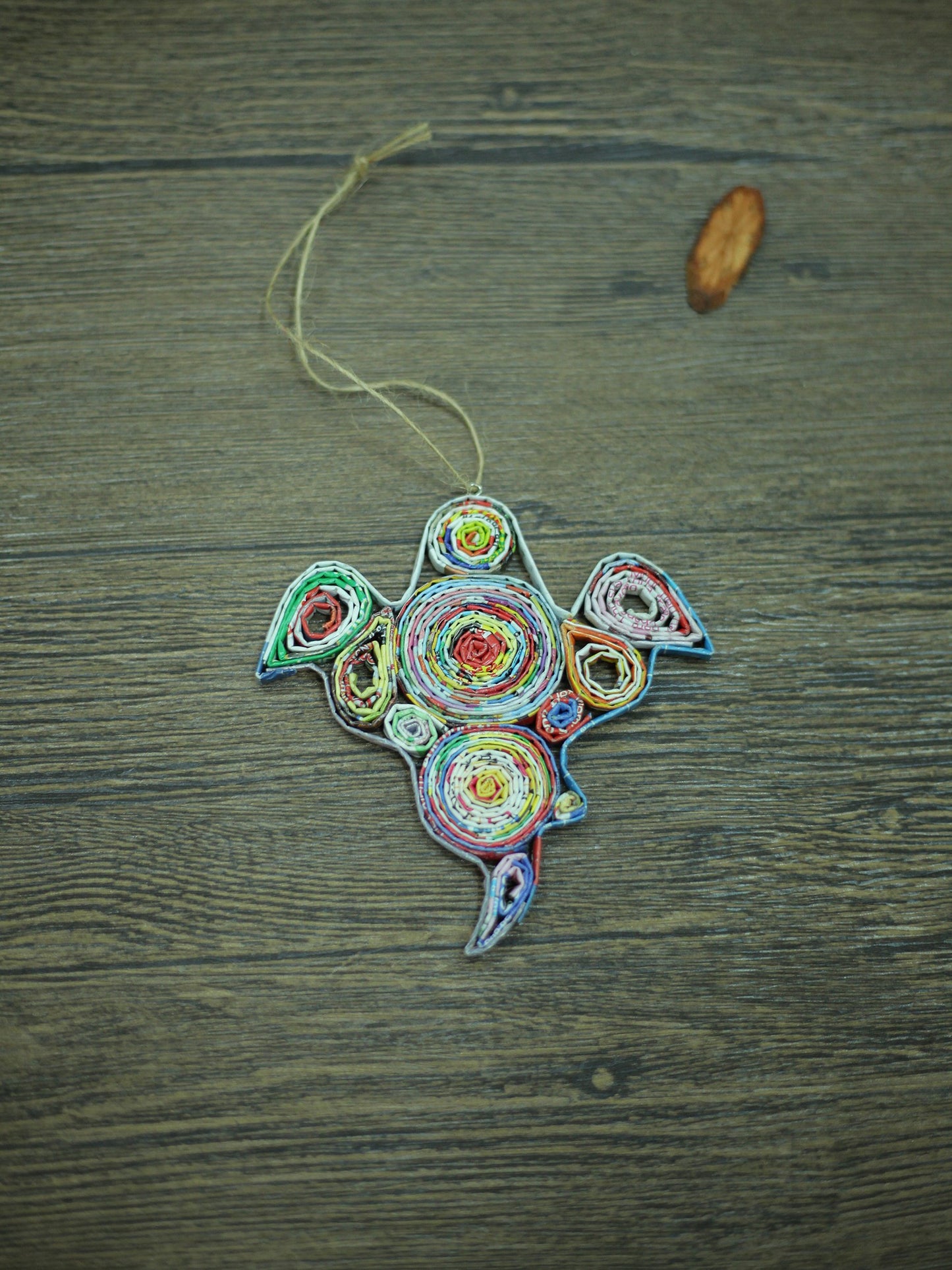Ghost, Handmade Recycled Paper Ornament