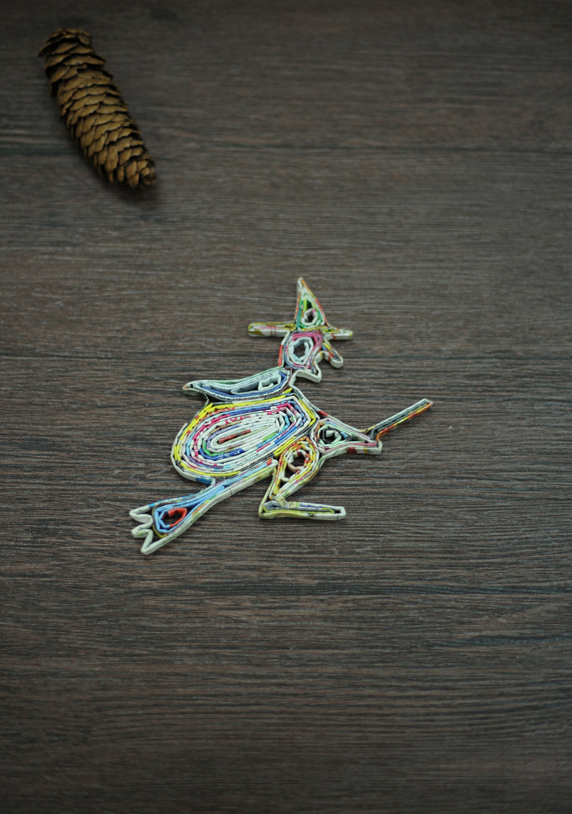Witch, Handmade Recycled Paper Ornament Witch, Handmade Recycled Paper Ornament