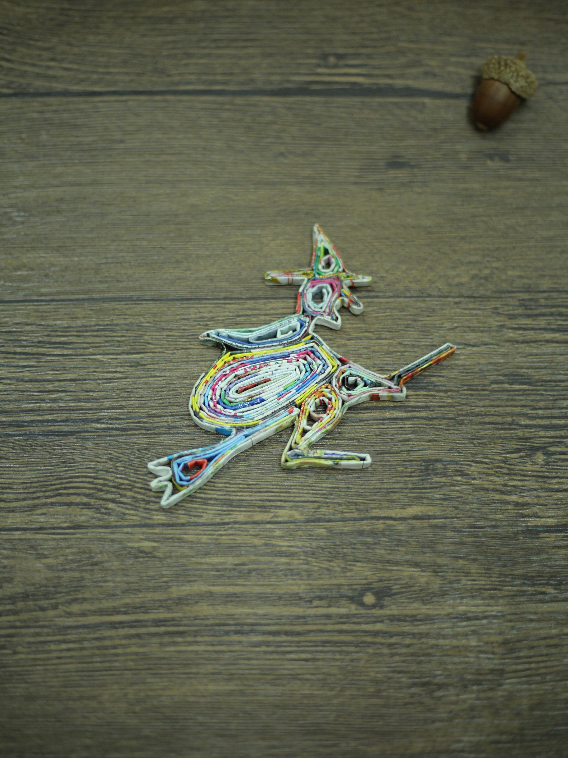 Witch, Handmade Recycled Paper Ornament Witch, Handmade Recycled Paper Ornament