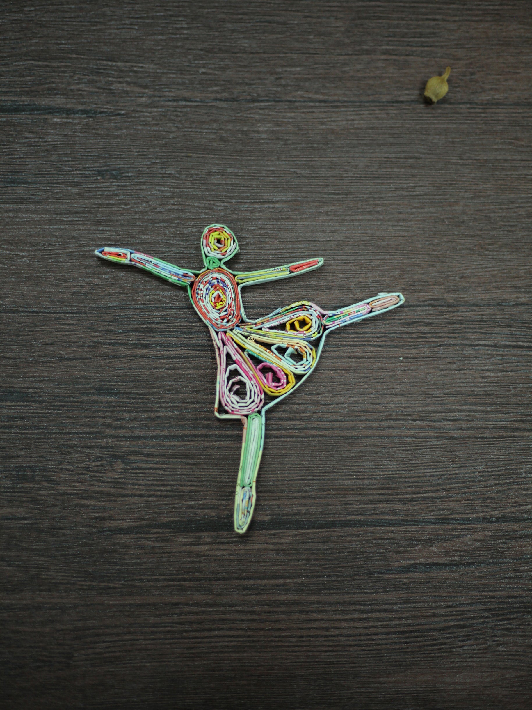Ballerina, Handmade Recycled Paper Ornament Ballerina, Handmade Recycled Paper Ornament