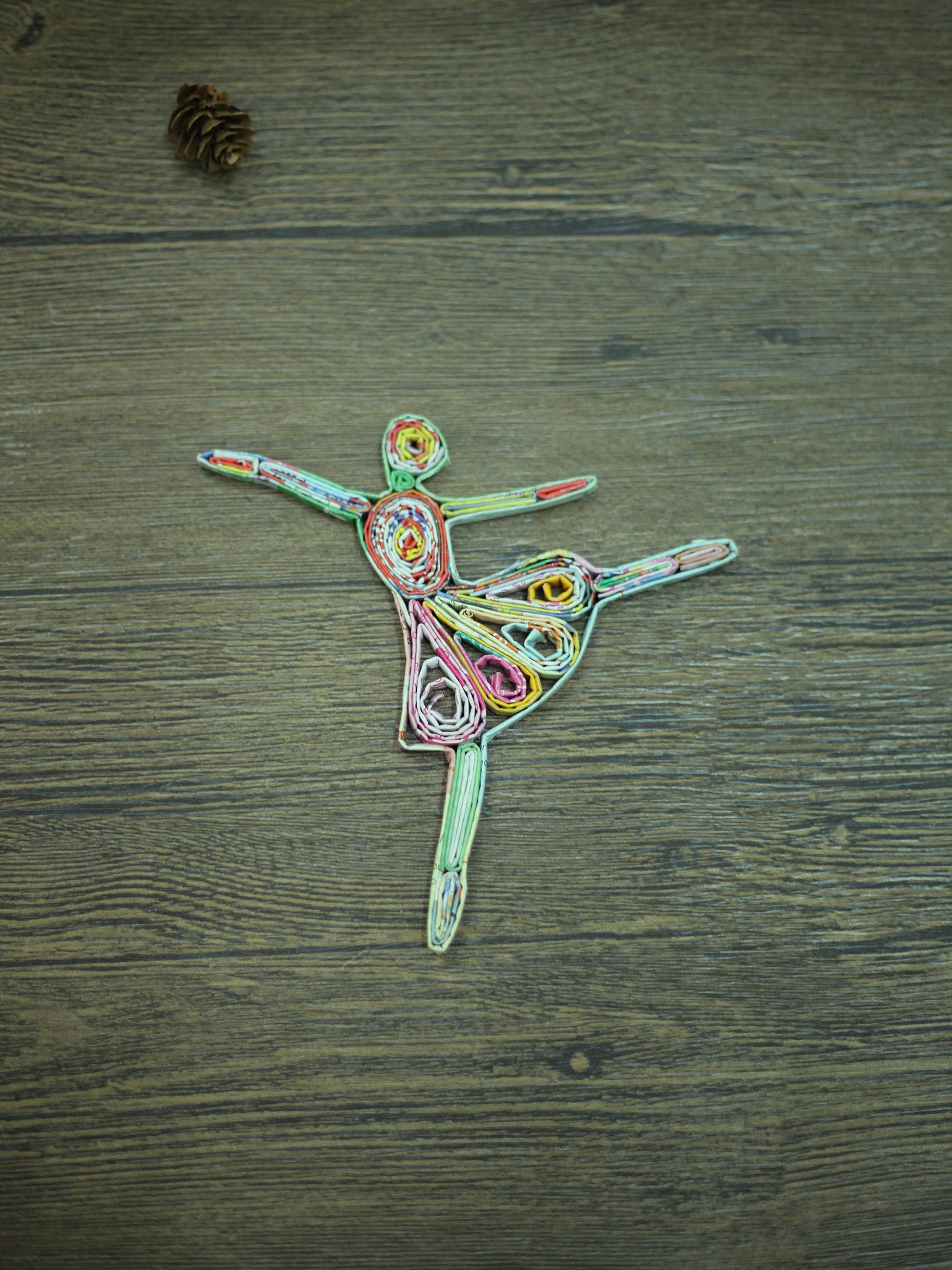 Ballerina, Handmade Recycled Paper Ornament Ballerina, Handmade Recycled Paper Ornament