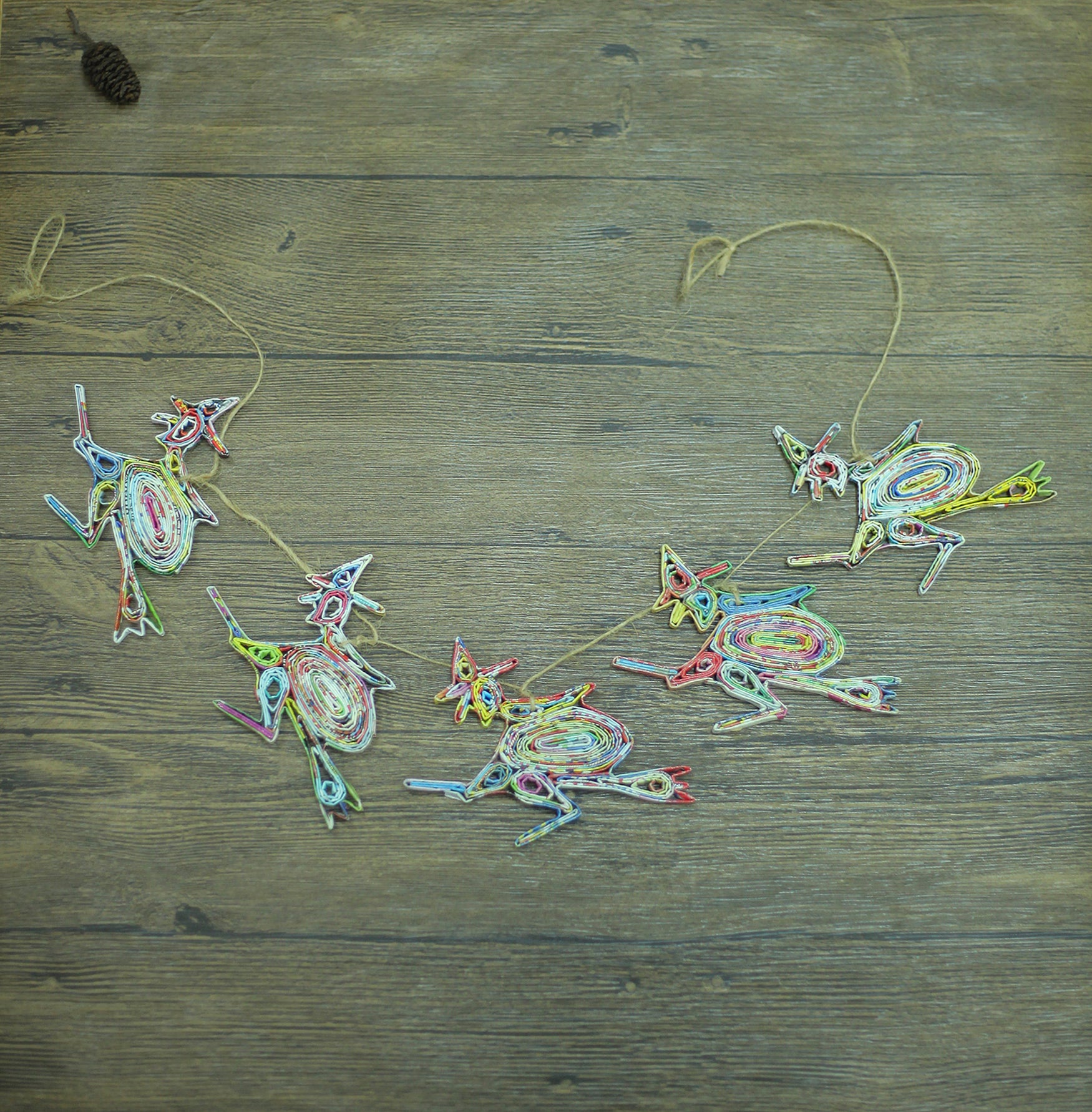 Garland of 5 witches multicolor Garland of 5 witches multicolor