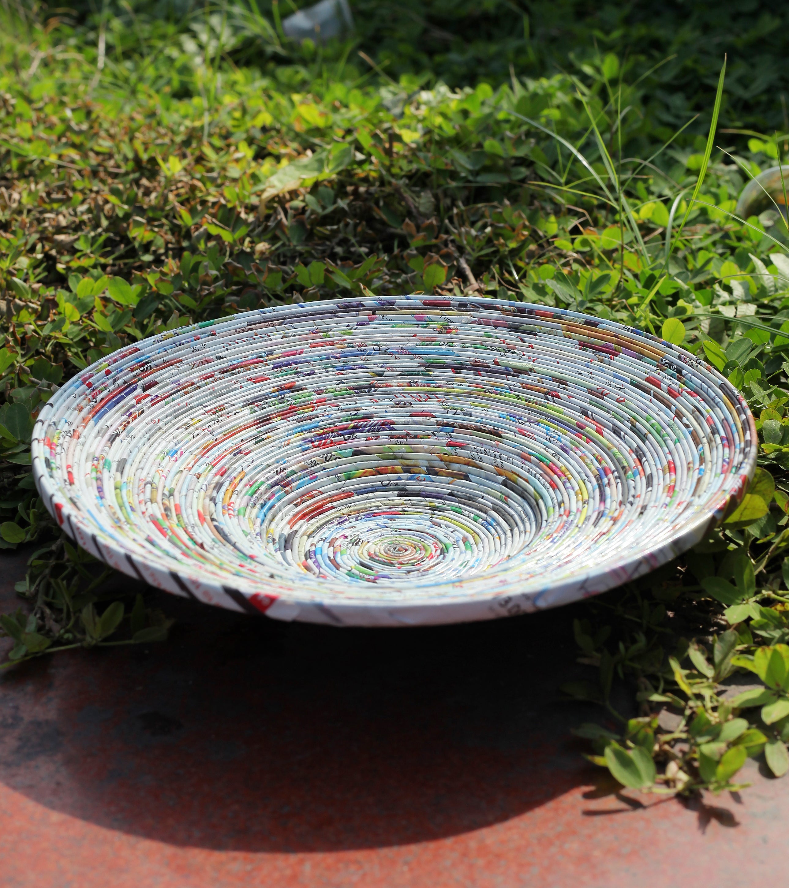 Plate, Handmade Recycled Paper Decor Plate, Handmade Recycled Paper Decor