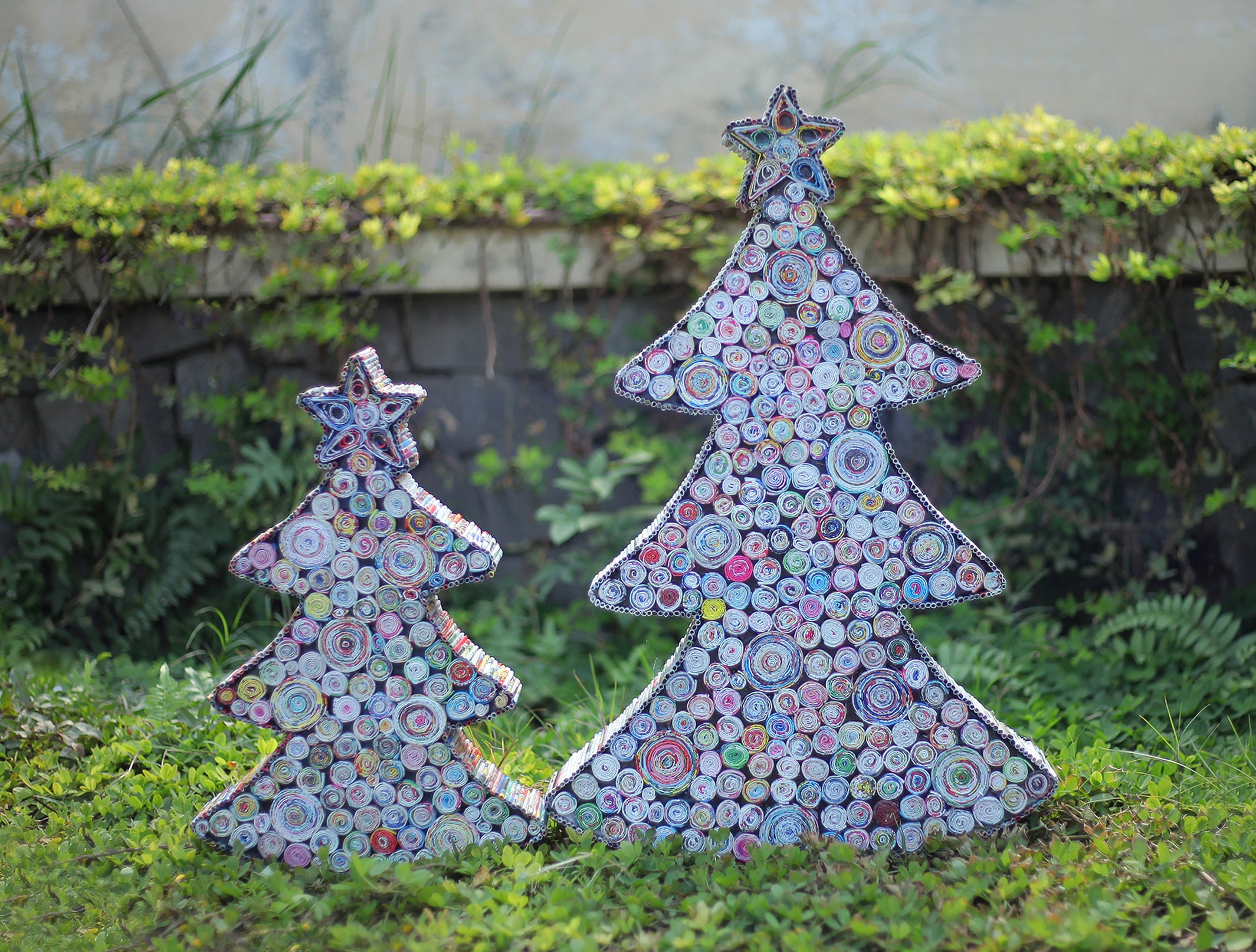 Christmas Tree (3D), Handmade Recycled Paper Décor Christmas Tree (3D), Handmade Recycled Paper Décor