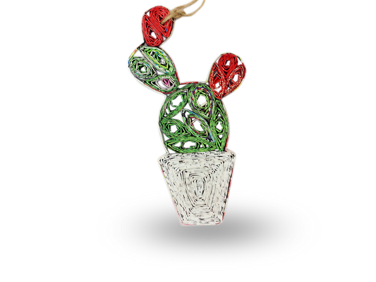 Cactus (Flowers), Handmade Recycled Quilling Paper Ornament