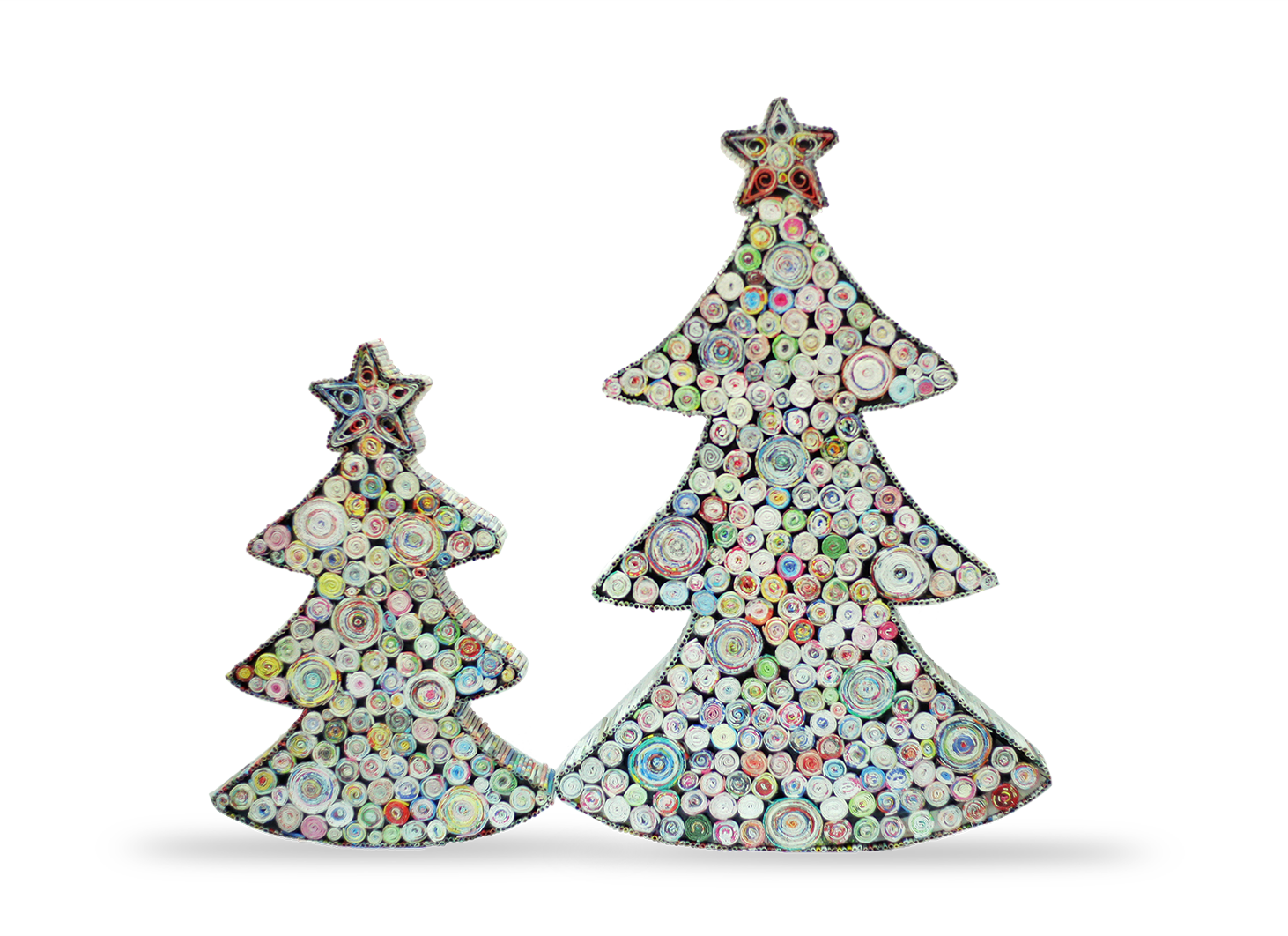 Christmas Tree (3D), Handmade Recycled Paper Quilling Décor Christmas Tree (3D), Handmade Recycled Paper Quilling Décor