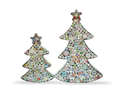 Christmas Tree (3D), Handmade Recycled Paper Quilling Décor