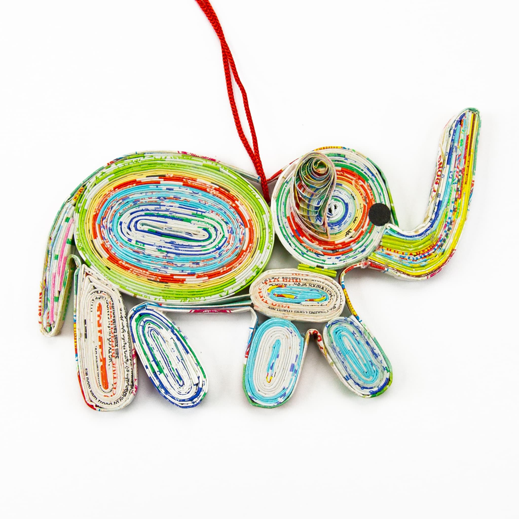 Elephant, Premium Handmade Recycled Quilling Paper Ornament Elephant, Premium Handmade Recycled Quilling Paper Ornament