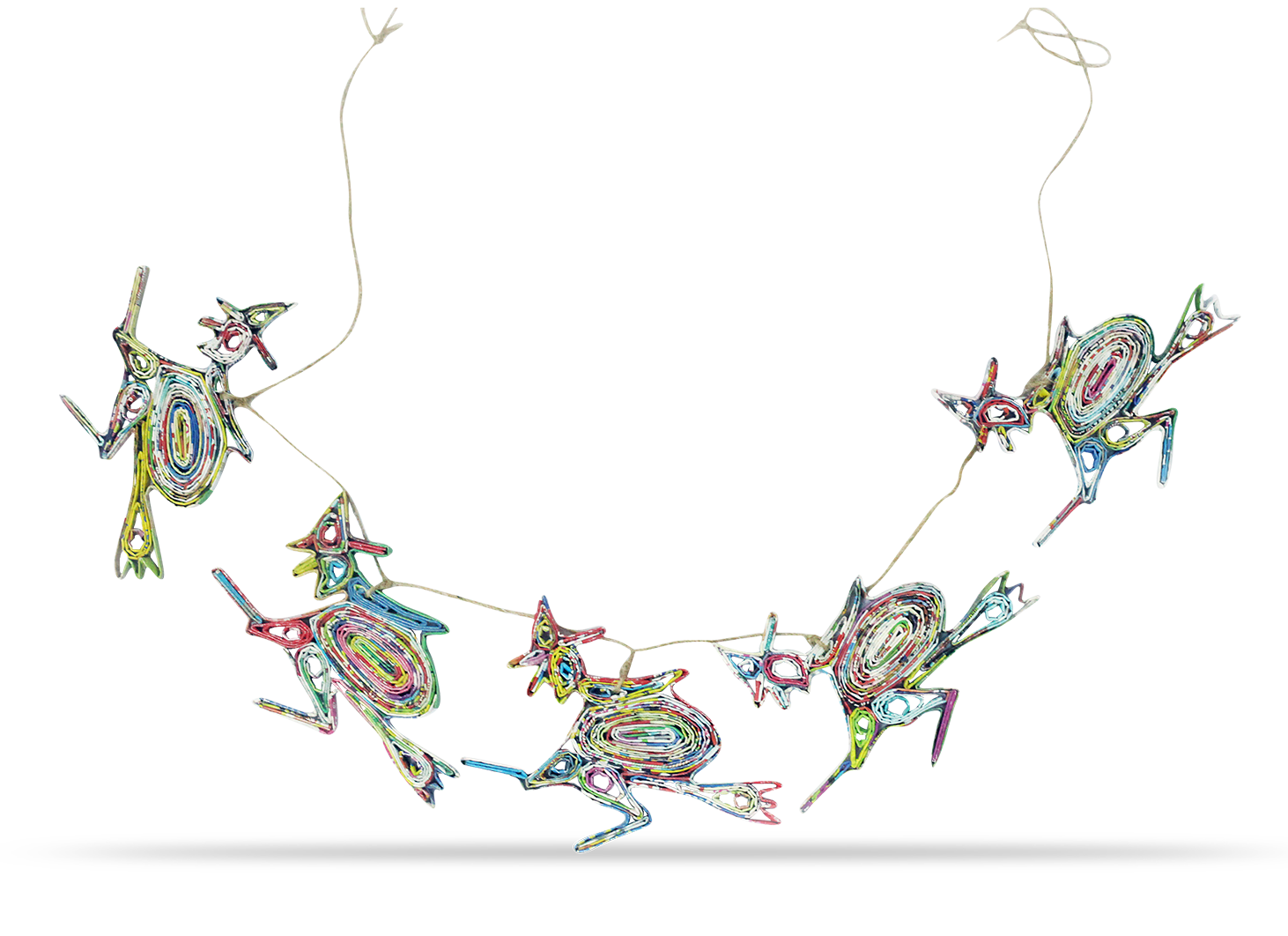 Garland of 5 witches multicolor Garland of 5 witches multicolor