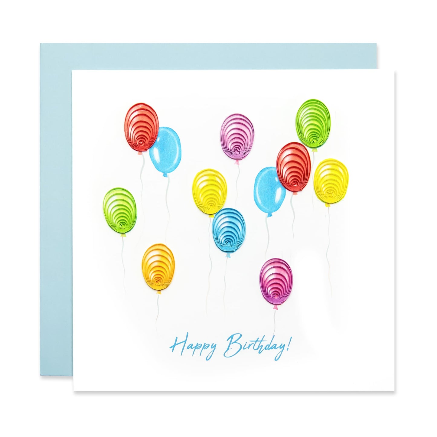 Happy Birthday Balloons Card