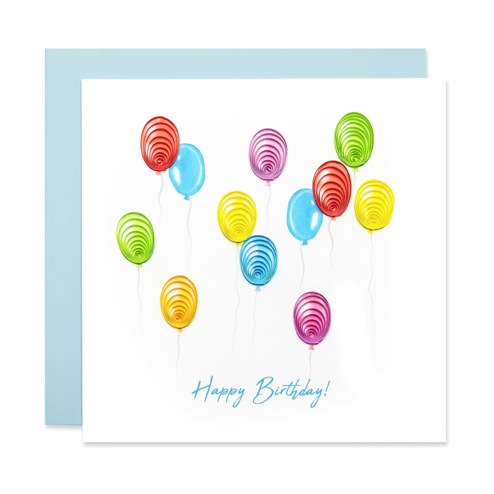 Happy Birthday Balloons Card