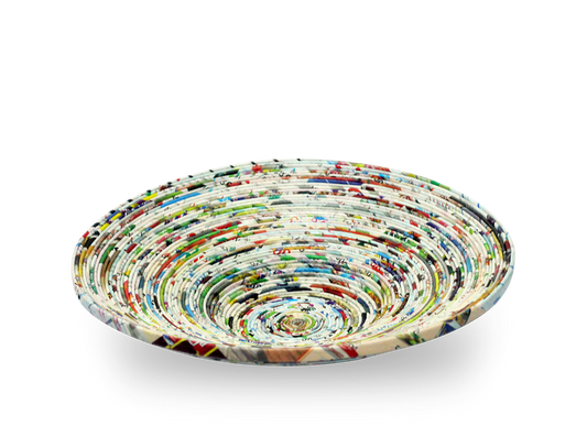 Plate, Handmade Recycled Quilling Paper Decor