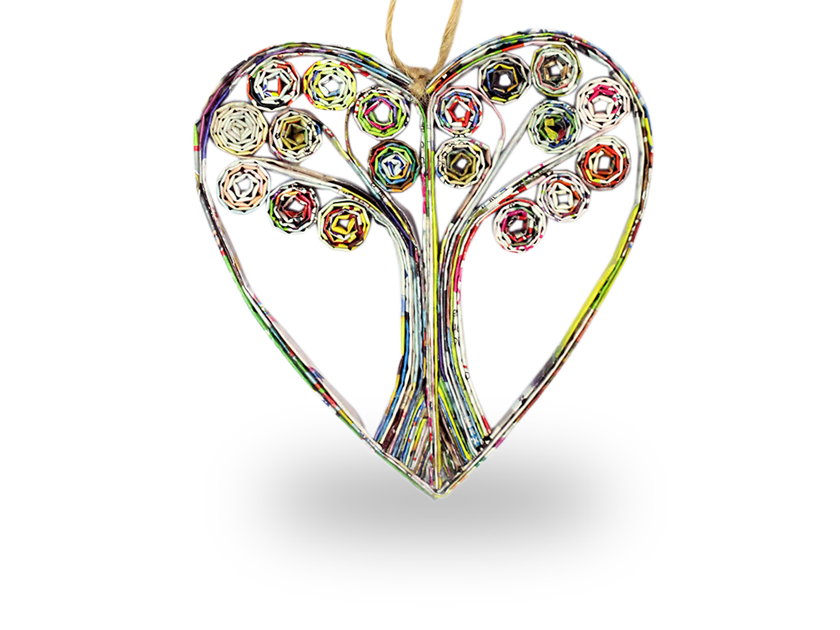 Tree of Life (Swirls), Handmade Recycled Quilling Paper Ornament