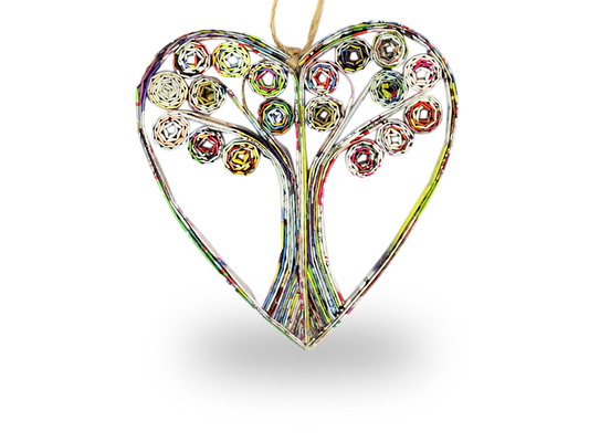 Tree of Life (Swirls), Handmade Recycled Quilling Paper Ornament