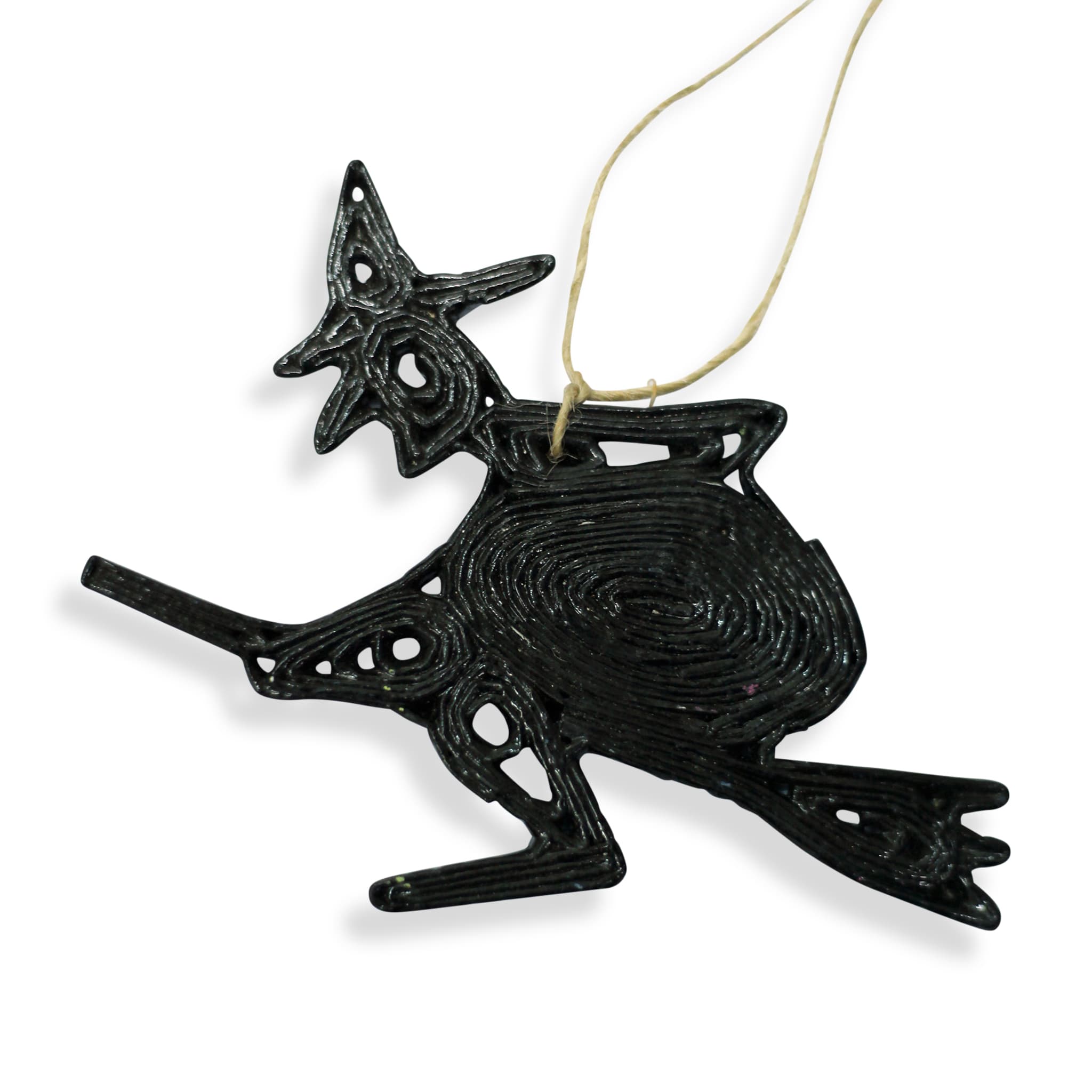 Witch, Handmade Recycled Paper Ornament Witch, Handmade Recycled Paper Ornament