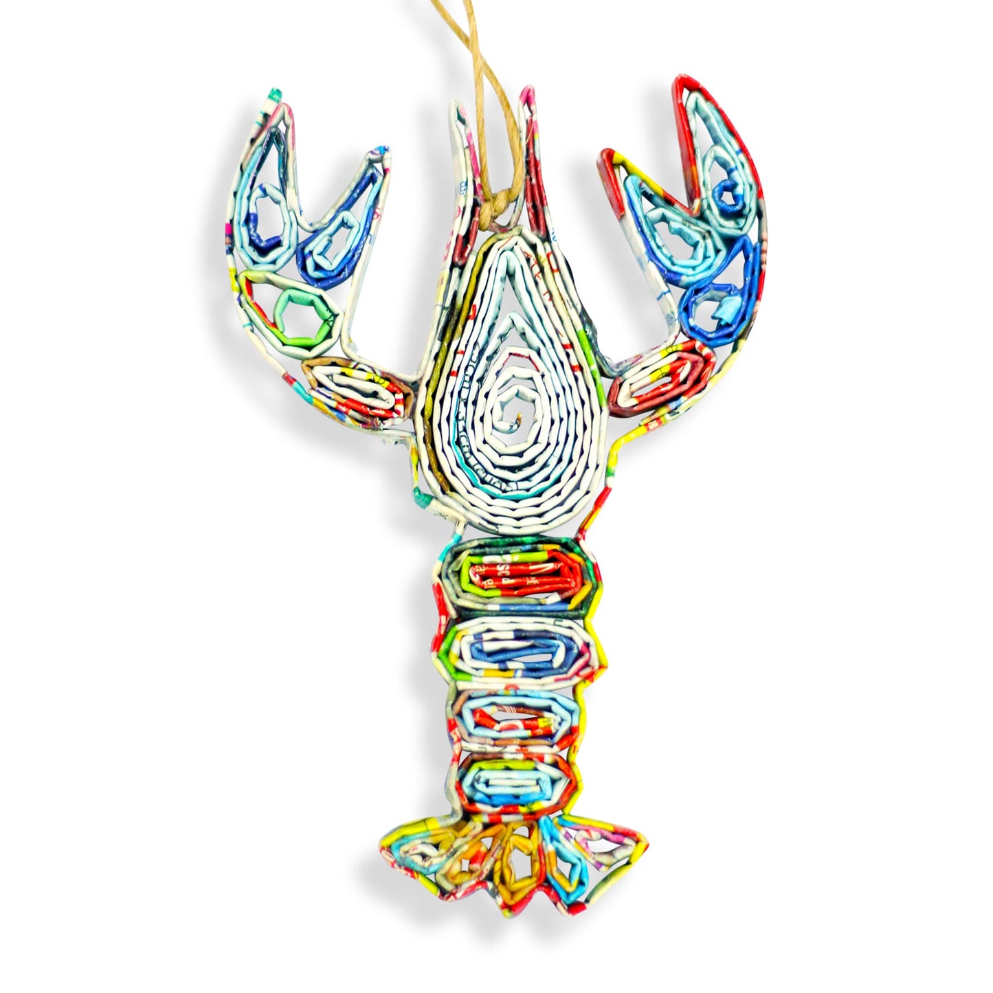 Lobster, Handmade Recycled Paper Ornament