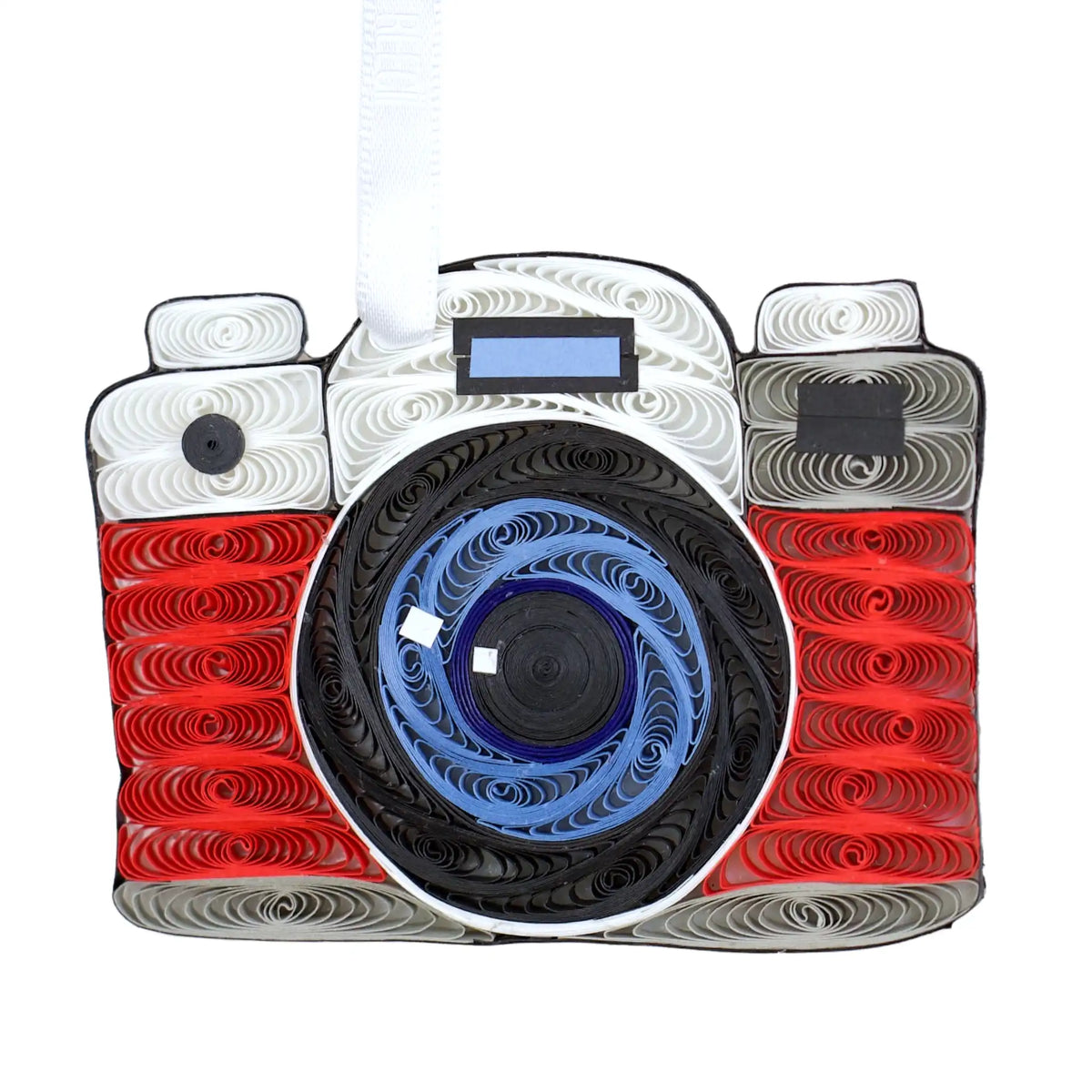 Camera (Red), Handmade Paper Ornament