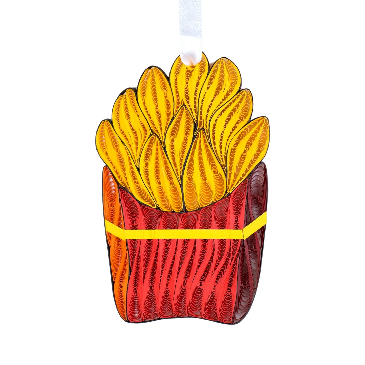 French Fries, Handmade Paper Quilling Ornament