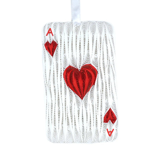 Playing Card, Handmade Quilling Paper Ornament