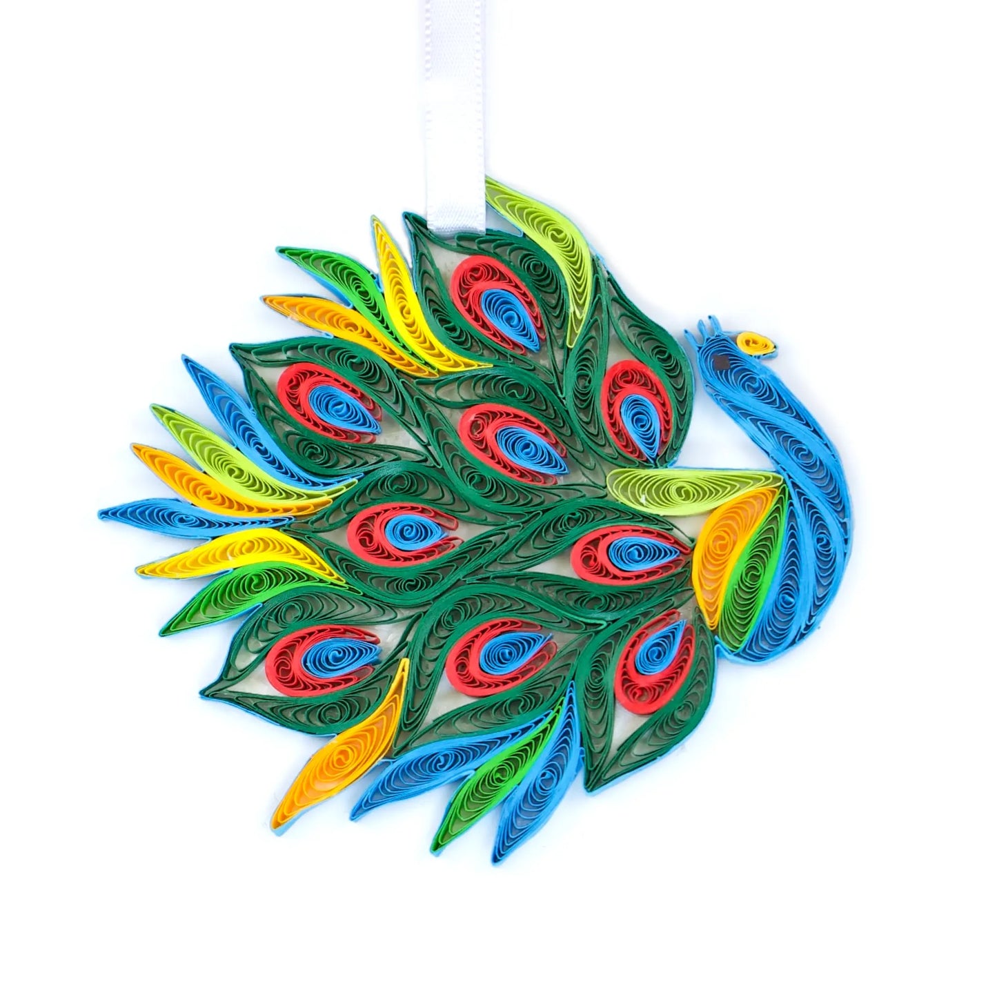 Peacock, Handmade Quilling Paper Ornament