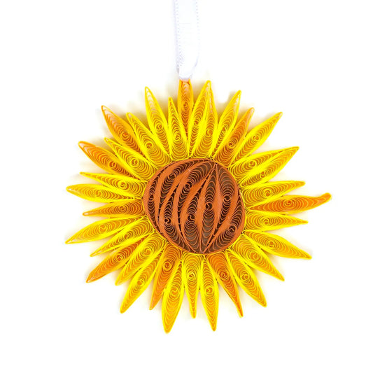 SunFlower, Handmade Quilling Paper Ornament