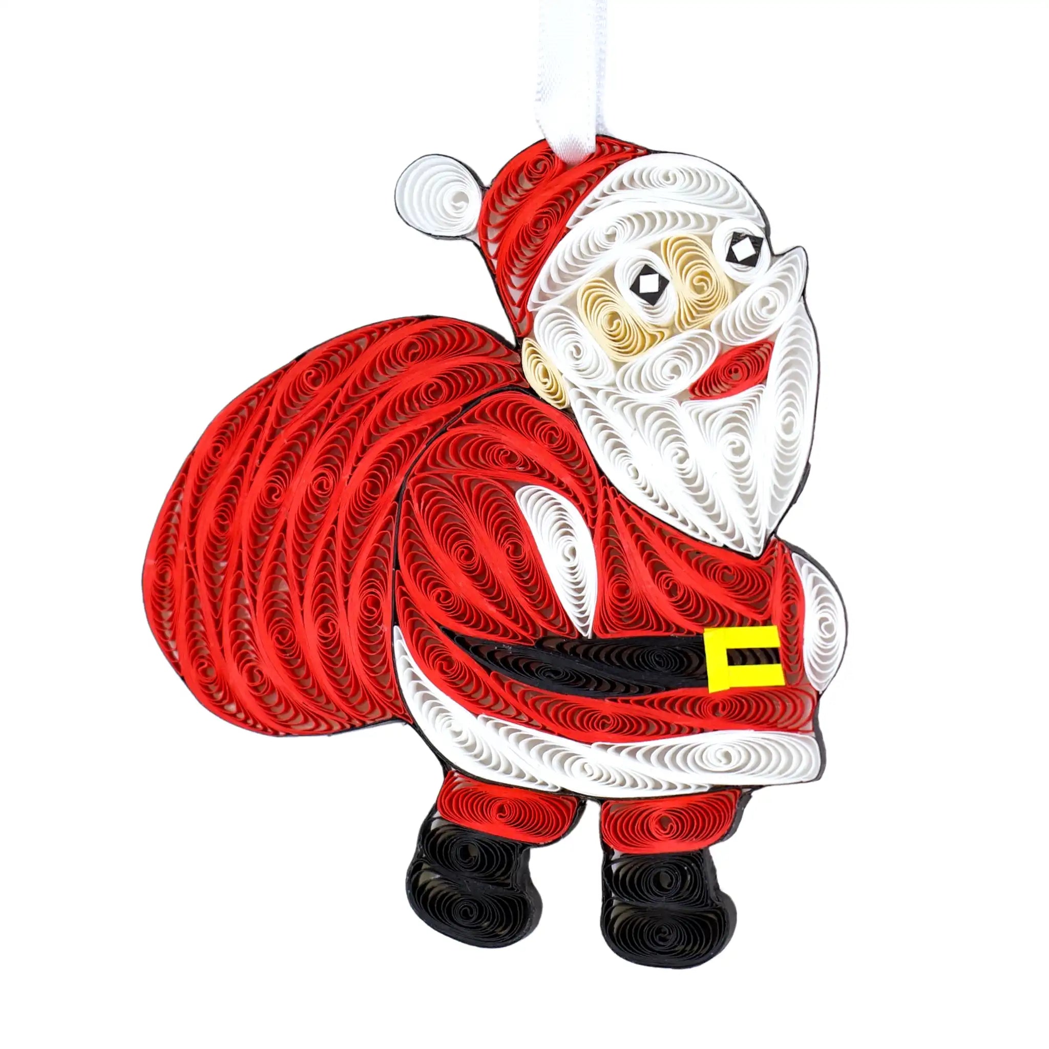 Santa Claus (Red), Handmade Quilling Ornament