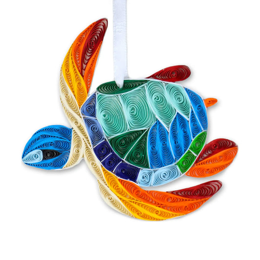 Turtle, Handmade Quilling Paper Ornament