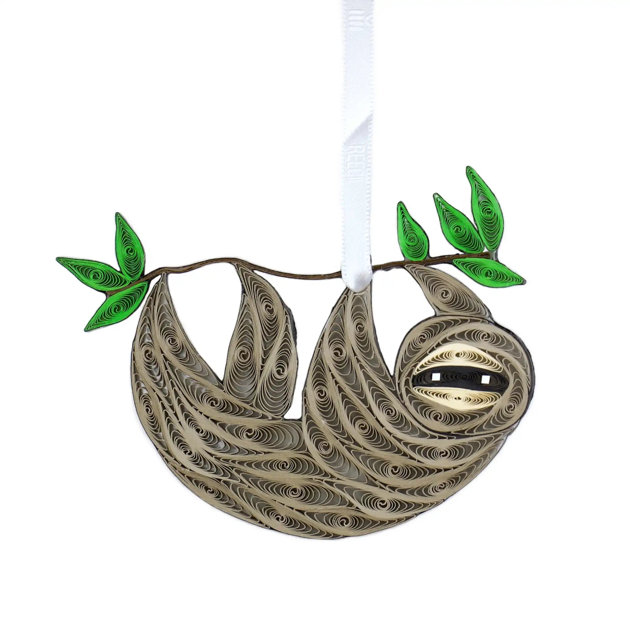 Sloth, Handmade Quilling Paper Ornament