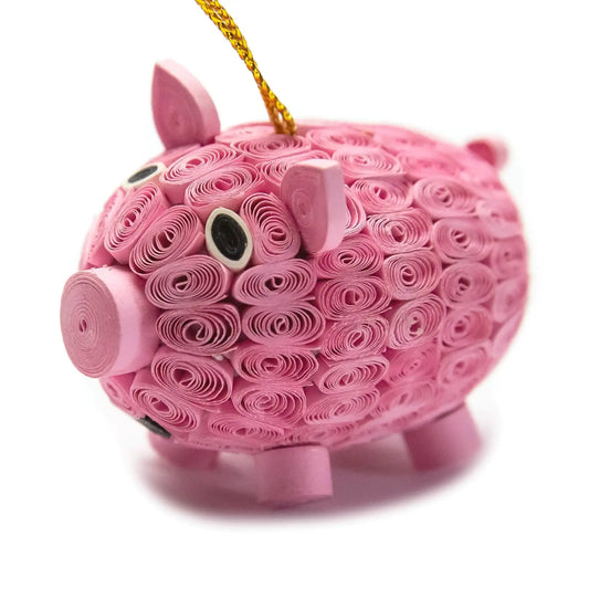 Pig (3D), Handmade Quilling Paper Ornament