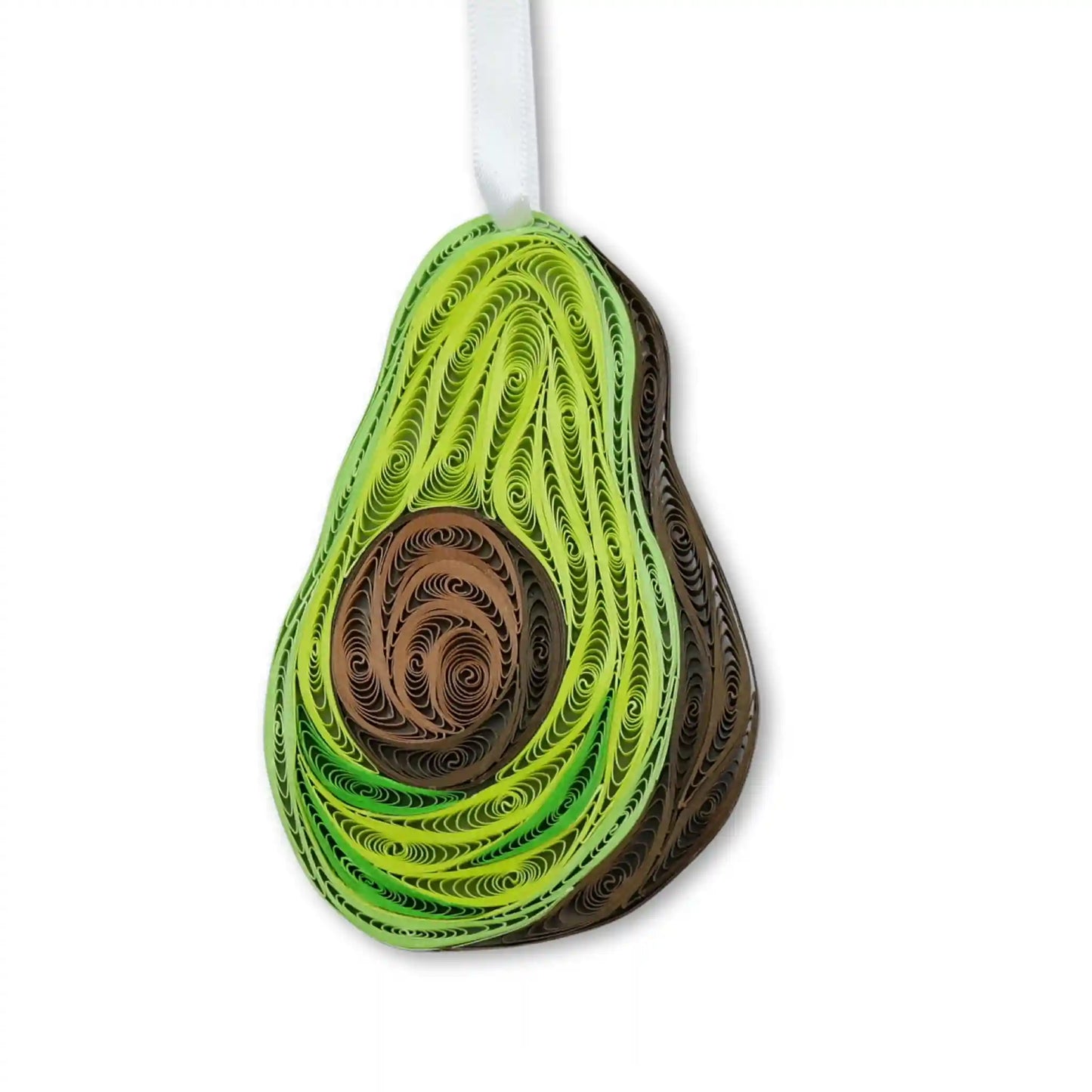 Avocado Handmade Quilling Paper Ornament