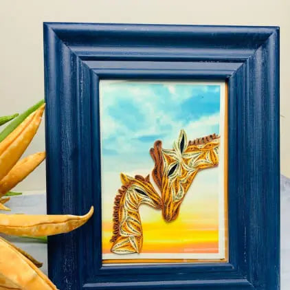 REECII Giraffe card in photo frame