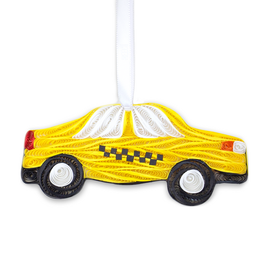 New York Taxi, Handmade Quilling Paper Ornament