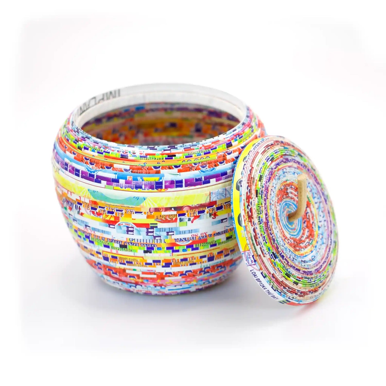 a colorful quilling paper bowl decor