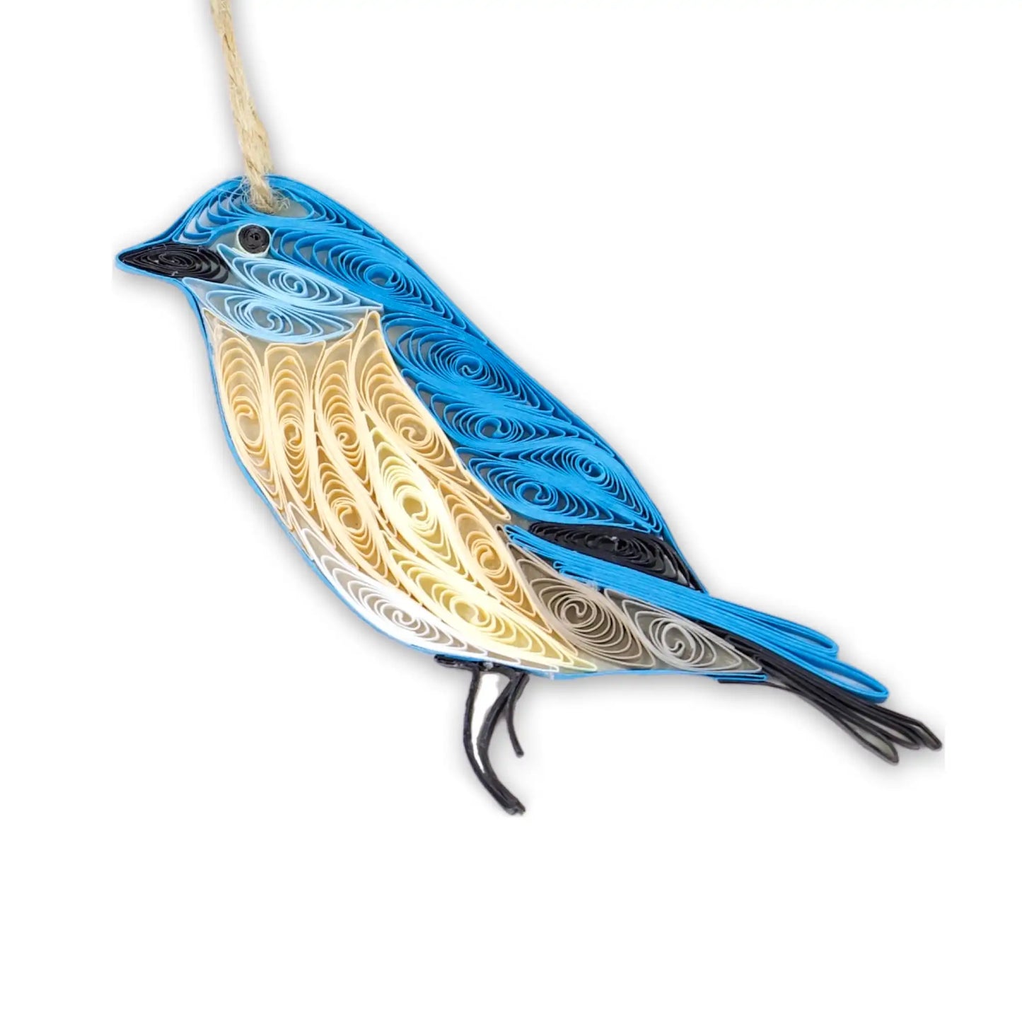 Blue Bird, Handmade Quilling Paper Ornament